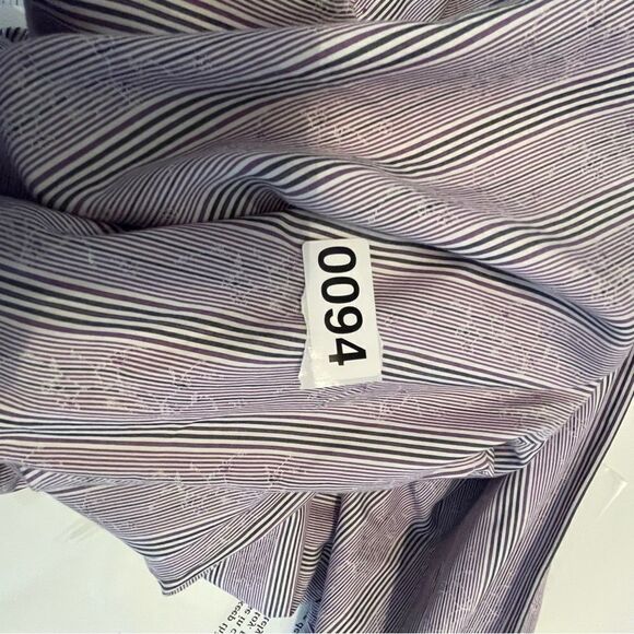 BUGATCHI MEN SHAPED FIT DRESS SHIRT SIZE XL purple and white - Picture 13 of 13
